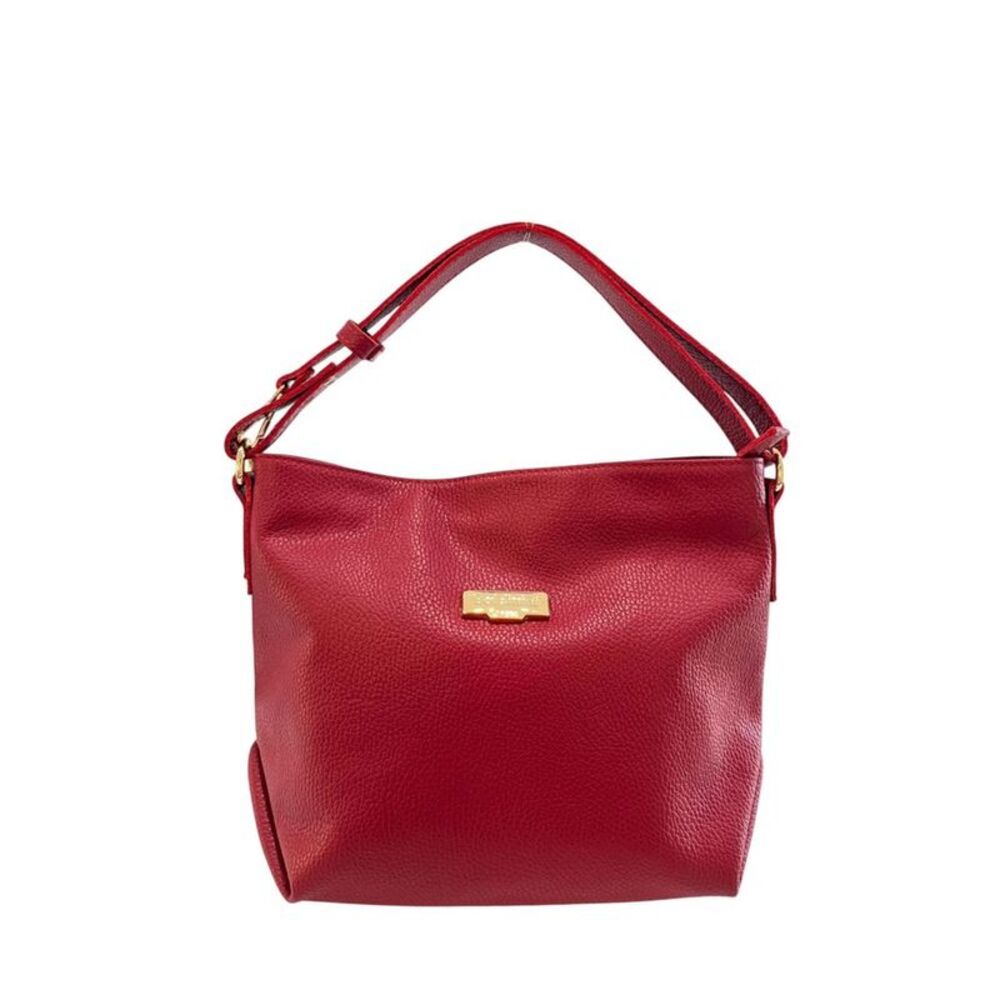 Baldinini Trend Red Leather Women Shoulder Women's Bag
